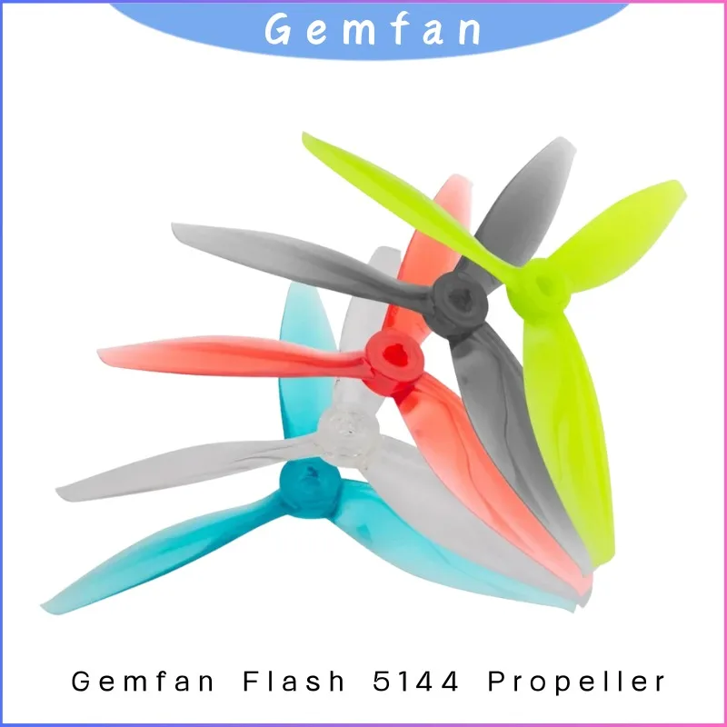 

Gemfan Flash5144 5,1x4,4 3-лопастной пропеллер для FPV FreestyleDrone ResponsiveControl Прочный 5-дюймовый гибкий реквизит CW CCW 2 пары