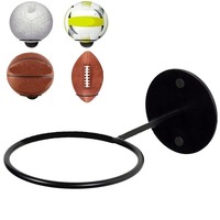 Wall-Mount Ball Racks Iron Basketball Storage Display Holder Football Rugby Hanging Stand Space Saving for Home Decor