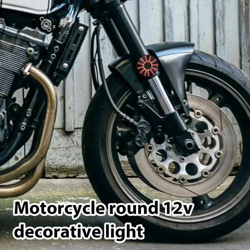 LED Motorcycle Lights Motorcycle Lights LED Lights 12V Round Taillight Decorative Ambient Lighting Motorcycle Driving Lights