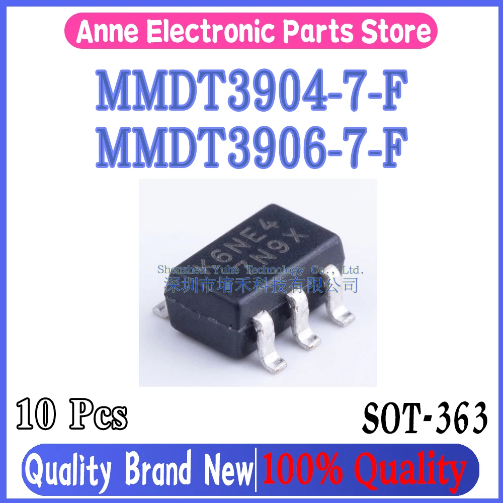 (10piece)100% New MMDT3904 MMDT3904-7-F K6N MMDT3906 MMDT3906-7-F K3N SOT-363 Chipset