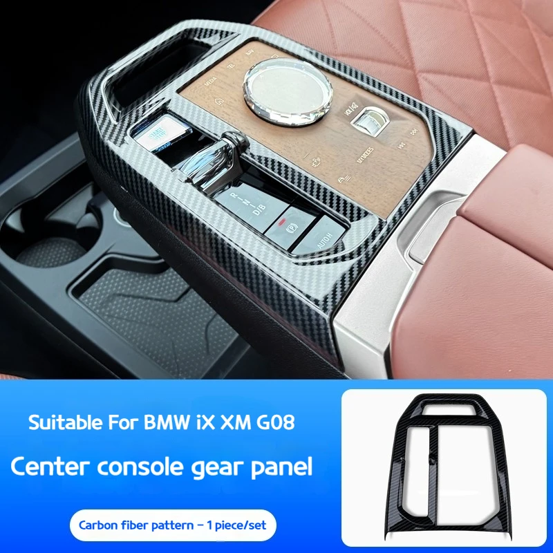 Voor BMW iX/XM G08 2022-2025 De ventilatieopeningen achter en het centrale versnellingspaneel beschermen de auto-interieurbenodigdheden