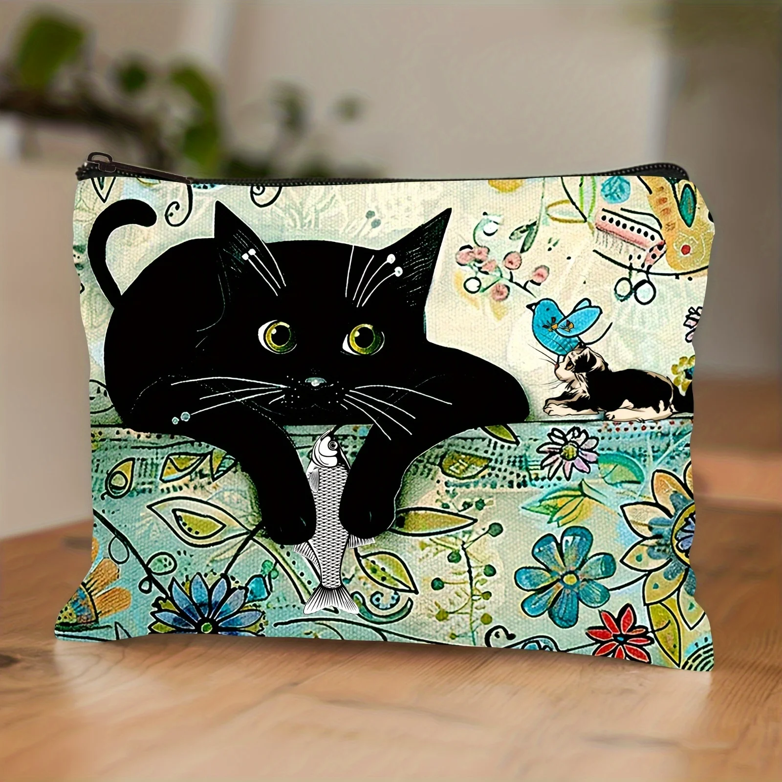 A Cat Makeup Bag - …