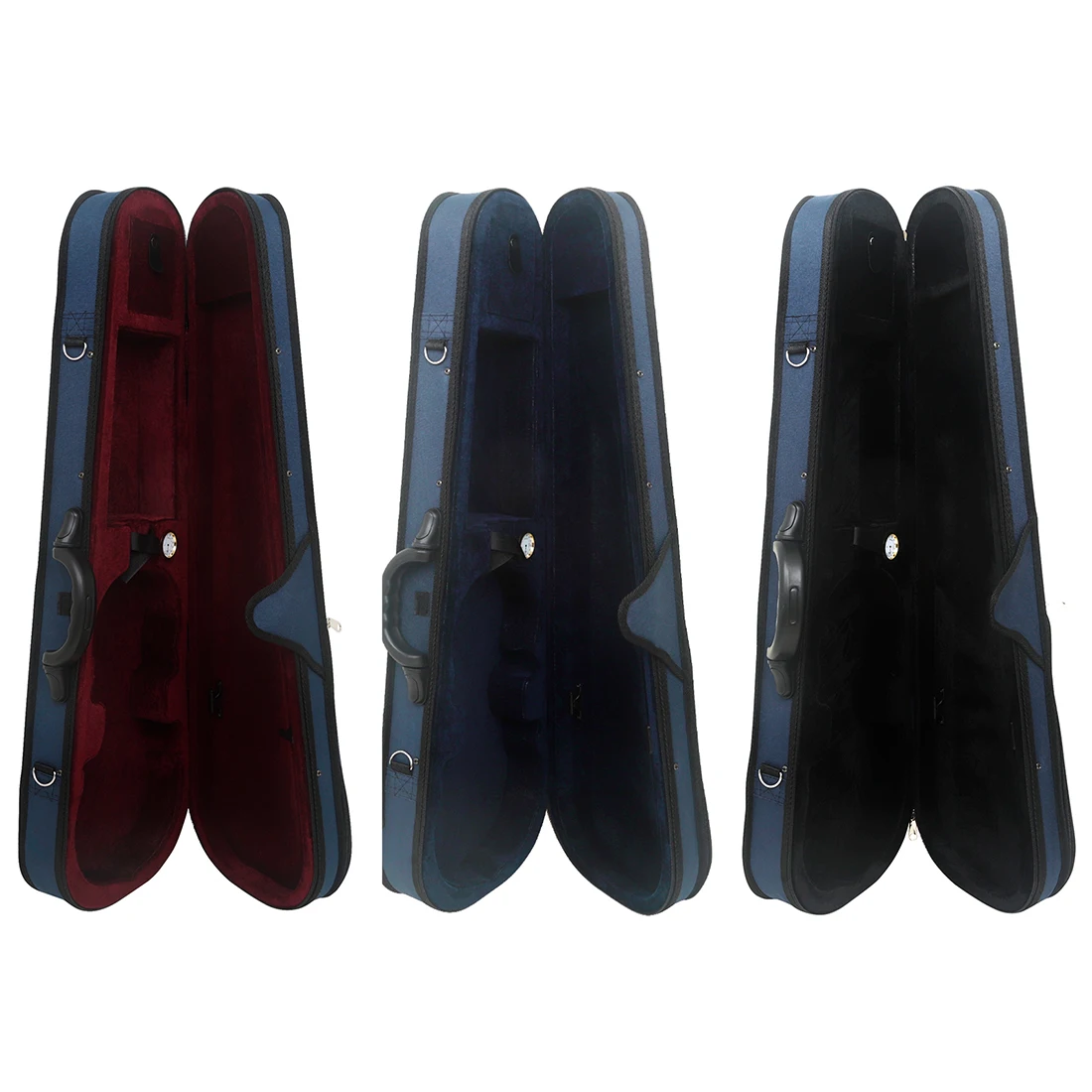 4/4 Violin Case Portable Blue Oxford Cloth Violin Storage Bag String Instrument Parts Accessories Violin Soft Lining Suitcase