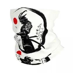 Japanese Samurai Warrior Bandana Neck Warmer Women Men Winter Ski Tube Scarf Gaiter Katana Bushido Face Cover