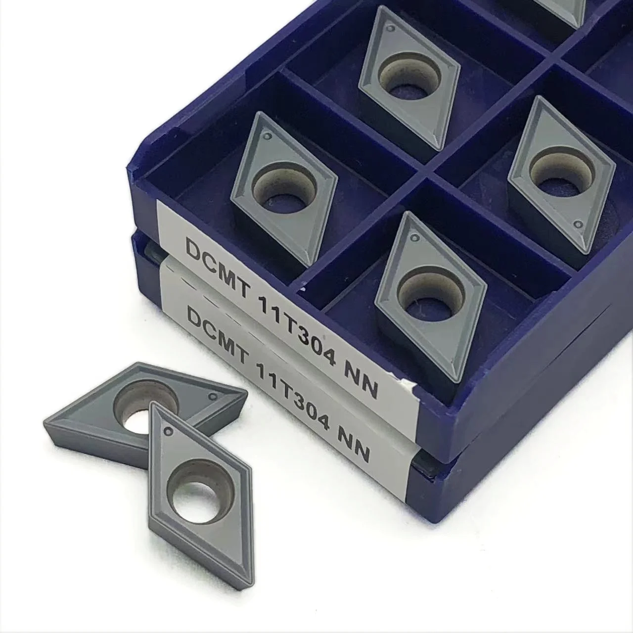شفرة طحن كربيد CNC ، Dcmt 11t304 nn-PVD ، 10