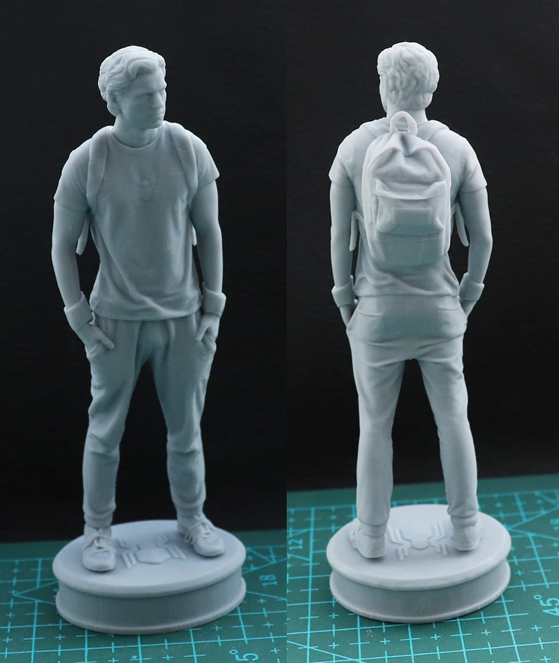 1/24 75mm 1/18 100mm resina modelo kits cara bonito figura escultura sem pintura nenhuma cor RW-517