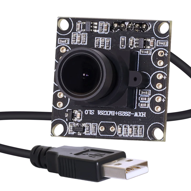 IMX291 1080P HD Starlight Night Vision Camera Module 4mm 90Degree CMOS 1920*1080 30fps Mini USB Industrial Camera