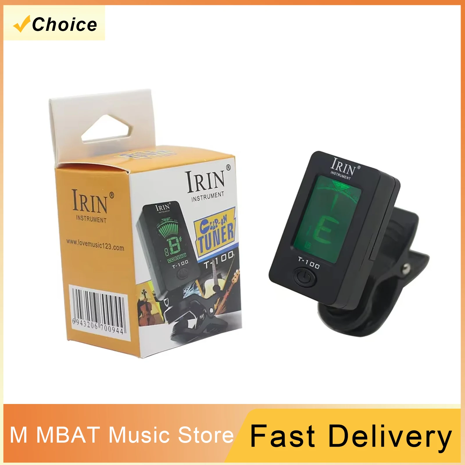 Guitar Tuner Digital Clip-On Tone Tuner for Electric Urikri Bass Violin Universal 360 Degree Rotatable Guitar Parts Accessories