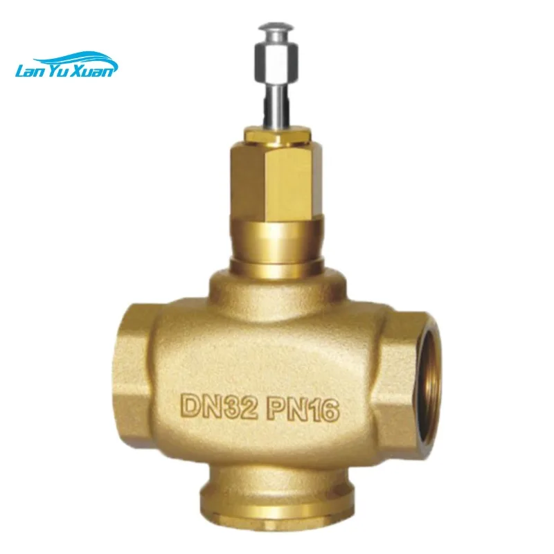 

Brass Two-Way Globe Valve with Screw Connection for Flow Control of Hot & Cold Water in HVAC Systems & Equipment for AHU Coil