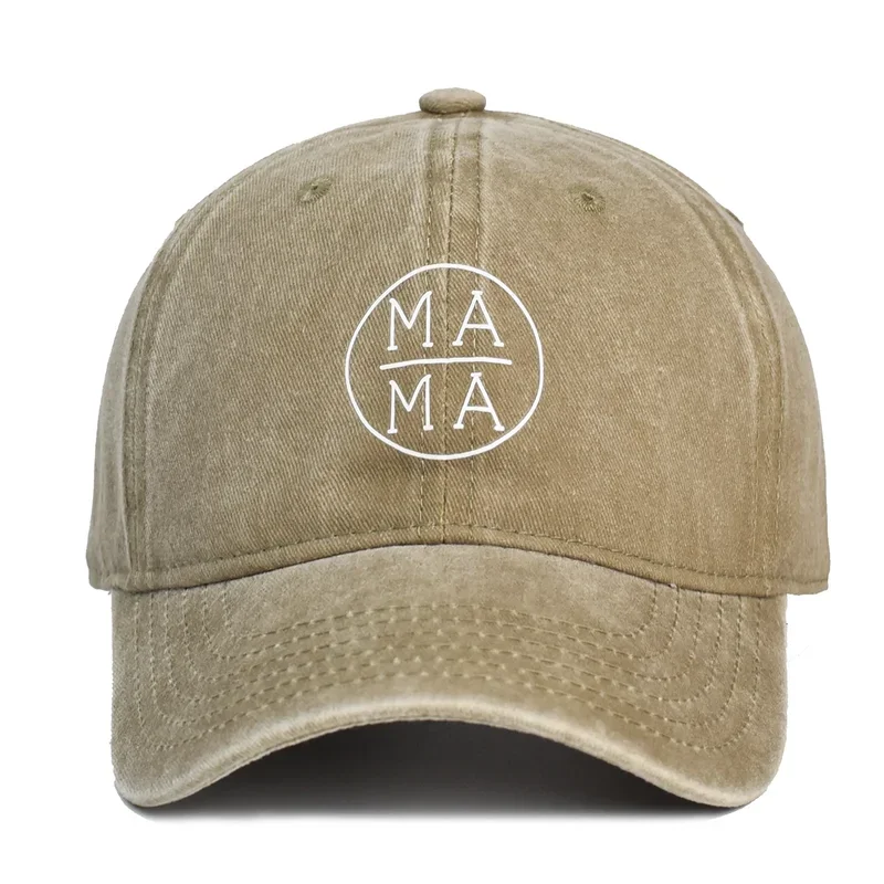 Casquettes de baseball en coton lavé pour hommes et femmes, chapeau MAMA vintage avec lettre brodée, chapeaux hip hop réglables, snapback unisexe, Spr