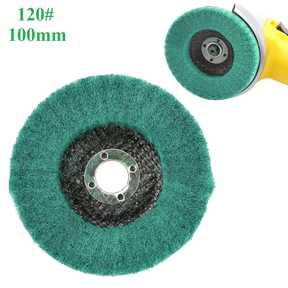 

Polishing Buffiing Wheel for Angle Grinder, 4inch Flap Discs, Nylon Material, Aluminum Oxide Abrasive, Flat Type 27 Shape