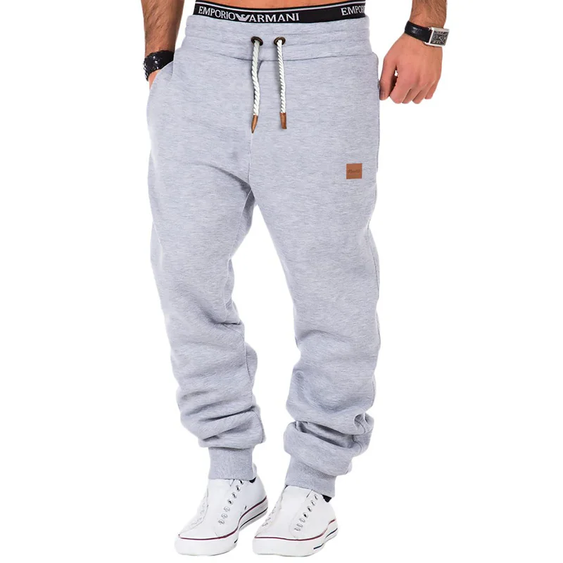 

Autumn and Winter Men's Casual Pants Solid Color Lace up Fashion Jogging Pants Men's Sweatpants Versatile Sports Pants