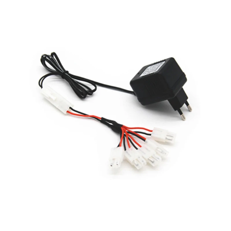 Conjunto de bateria recarregável e carregador, AA Ni-MH, 9.6V, 3000mAh, apto para brinquedos RC, carro, barco, tanque, robôs, arma, 2400mAh