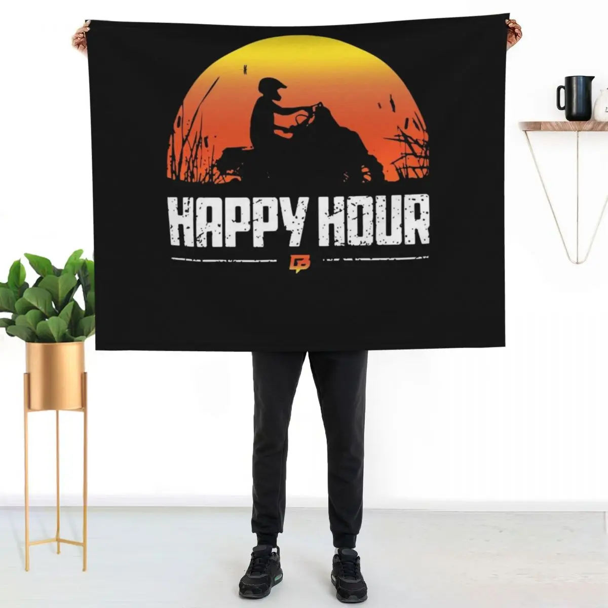 Braydon Price Happy Hour Sunset Braydon Price Throw Blanket Shaggy manga Beach Sofa Winter beds Blankets