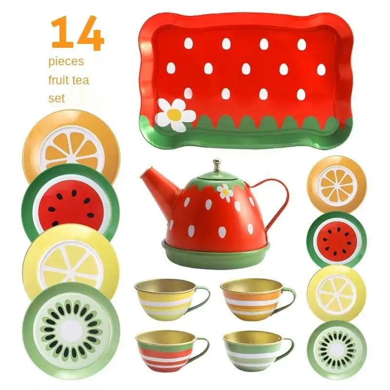 Play House Tea Set Kitchen Toy Boy Girl Cooking Kitchen Utensils Tableware Baby Early Education Toy Game Children Baby Toys