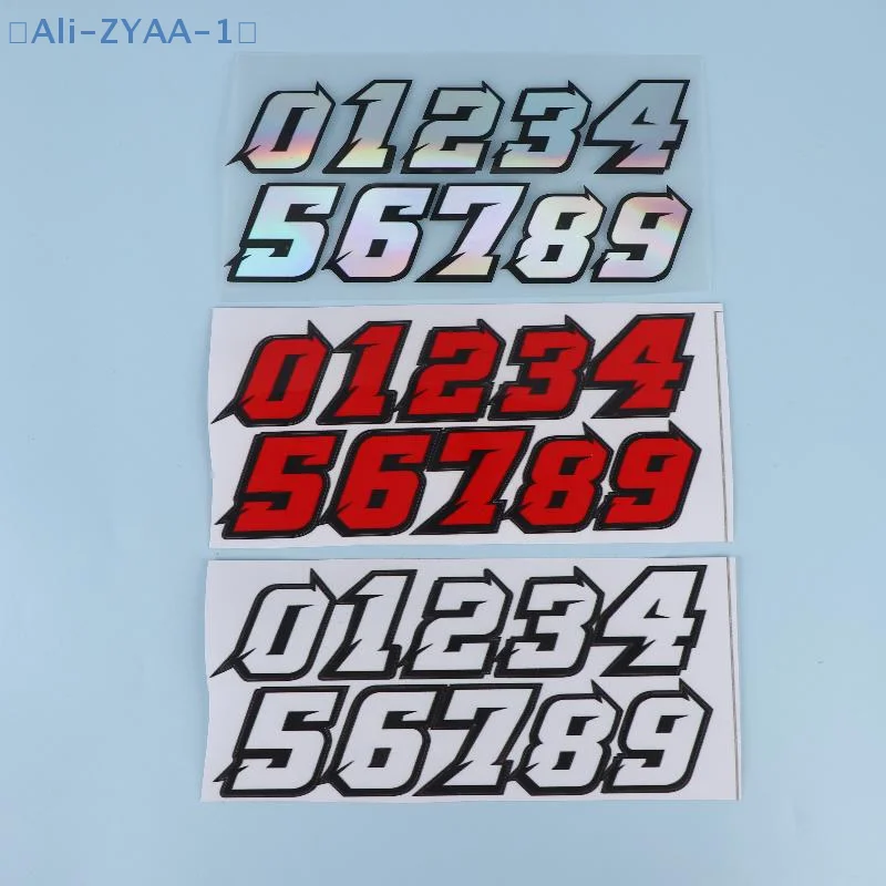 

【ZYAA-1】Creative Number Scooter Stickers Waterproof DIY For Motorbike Fuel Tank Front Fairing Side Panels Vinyl Decals Decor