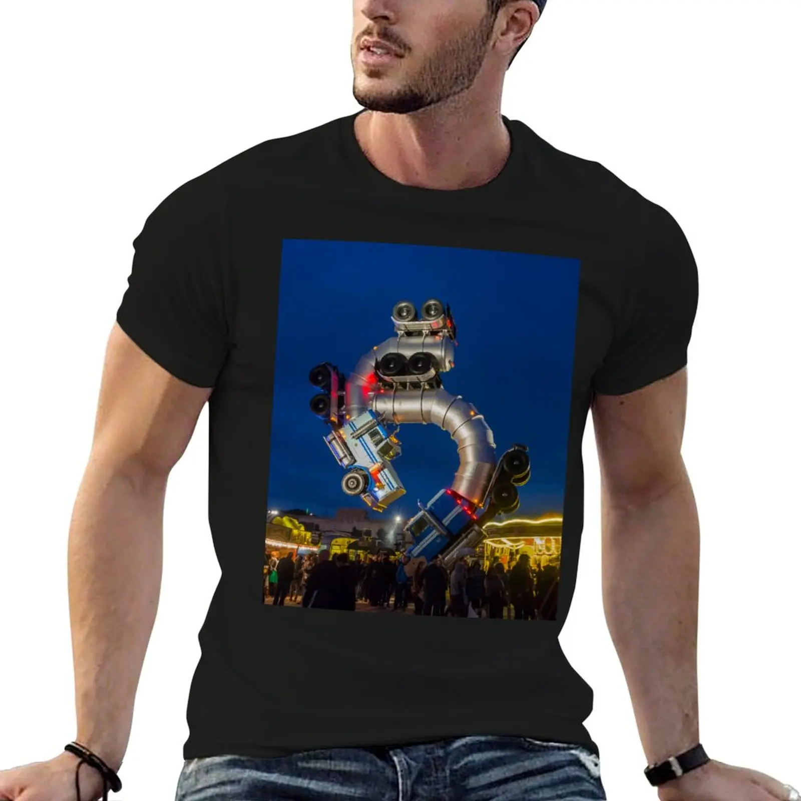 

Banksy's at 100% T-Shirt Rig cotton Dismaland Big t shirts graphic Mike shirt Ross's Jig t man