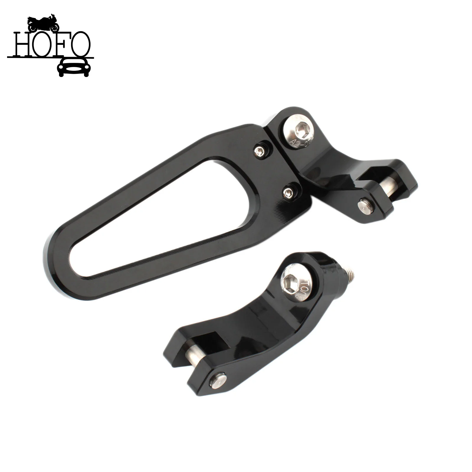 

Black Rear Foot Rests Pegs Pedal Passenger Footpegs Mounting Kit Fit For BMW R18
