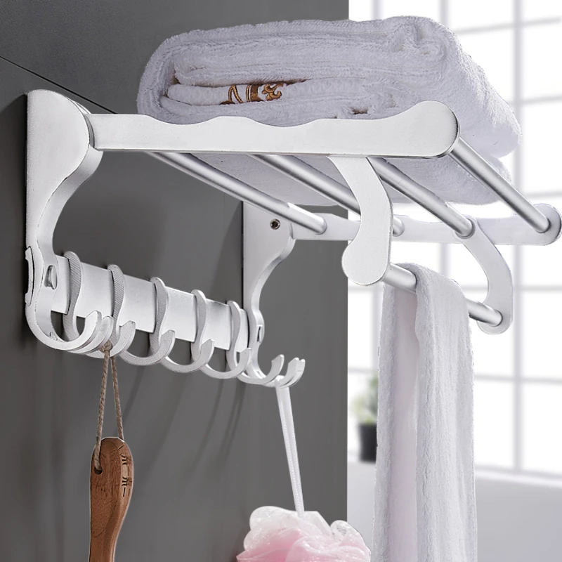 XK Toilet Folding Bathroom Alumimum Punch Free Towel Rack