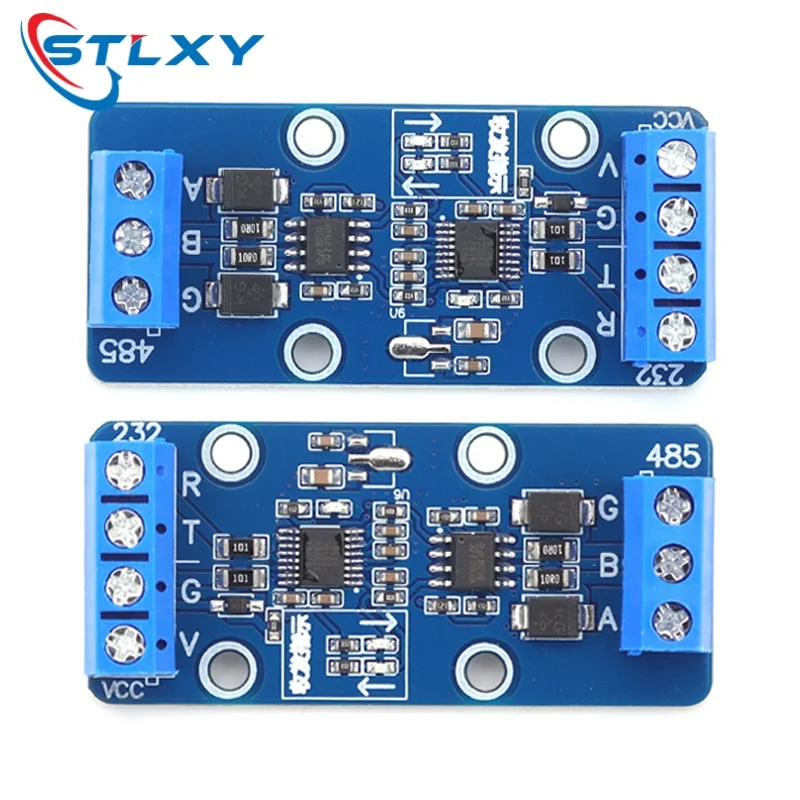Stlxy 1Pcs Industrial RS232 To RS485 Serial Converter Module 232 485 Mutual Conversion 5V 7.5V-26V Protection