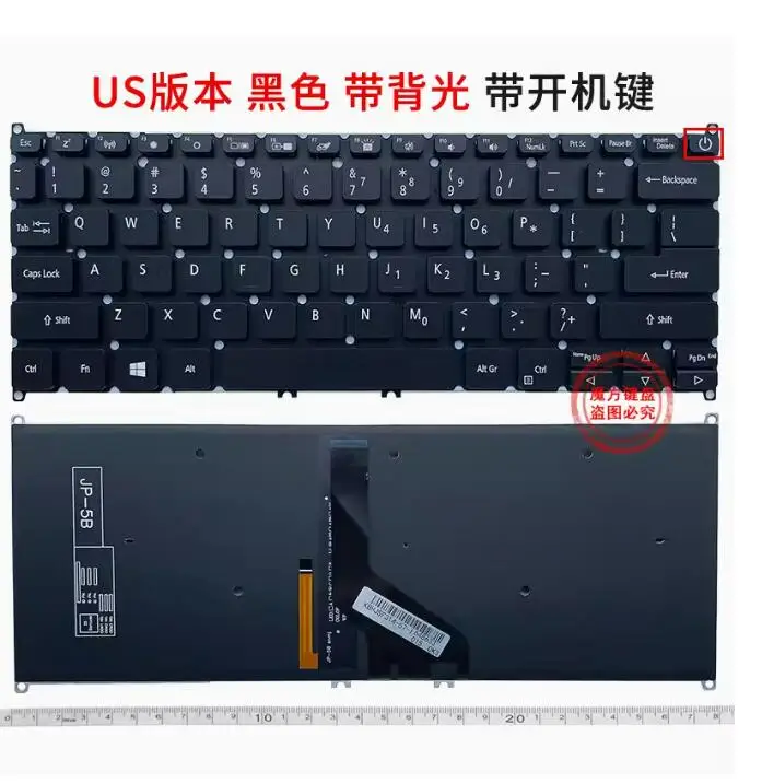 For ACER Swift 3 SF314-41 SF314-42 SF314-52 SF314-53 SF314-54 SF314-55 SF314-59 N19C4 N19H4 US black Backlit Keyboard