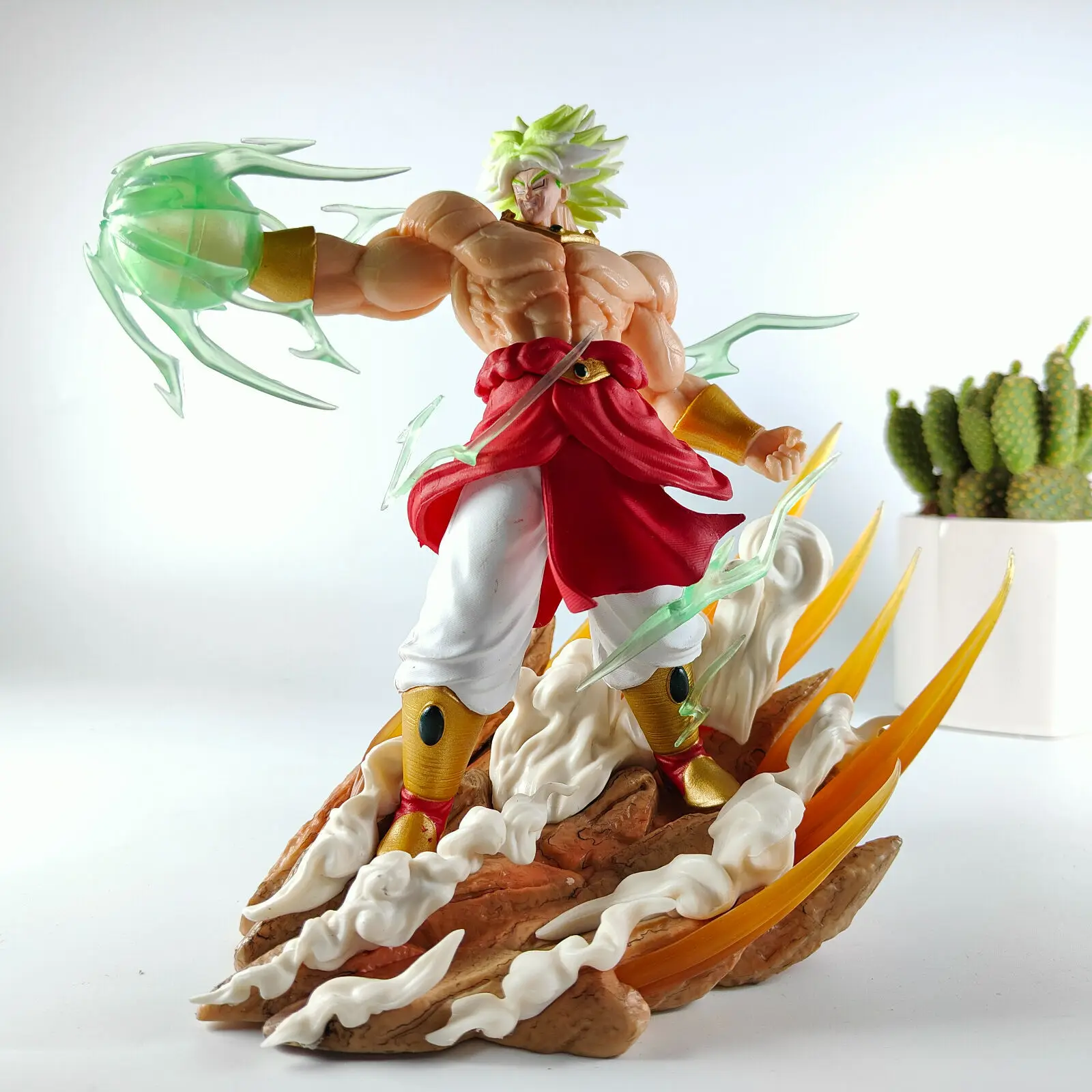 Dragon Ball Broli Vs Goku  Broli Anime Figures Action Figurine 20cm Pvc Super Saiyan Goku Broly Doll Model Collectible Toy Gifts