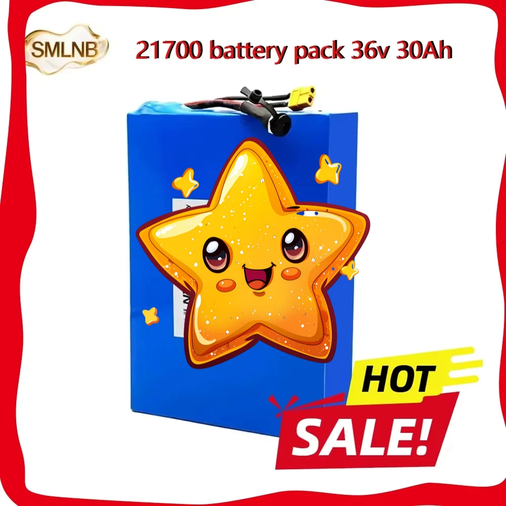 

21700 battery 10S6P li-ion battery pack Built-in BMS 36V 30000mAh Suitable for bicycles, wheelchairs, outdoor motorcycles