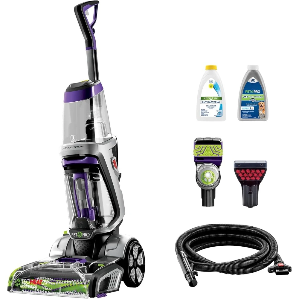 Upright Deep Cleaner, 30-minute Dry Time, Dual Dirt Lifter Powerbrush, Hose & Tool Attachment