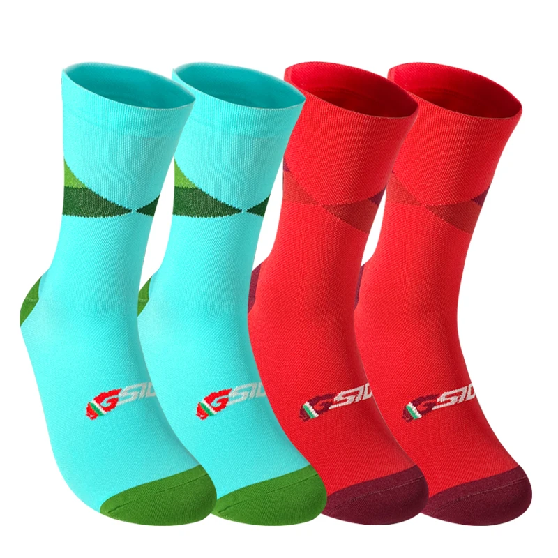 4 Paar Team-Radsocken, Professionelle Sportsocken, Hochwertige Laufsocken, Basketballsocken in Vielen Farben – Detail 2