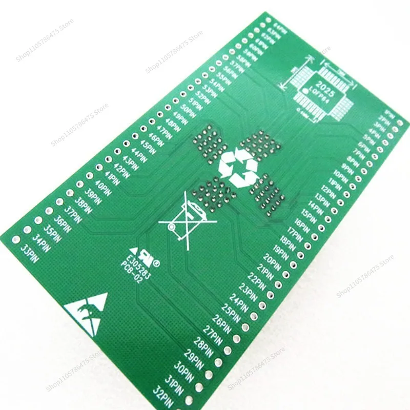 FOR Burning Seat QFP64/LQFP64/IC51-0644-1972 Pitch 0.4 Size 7X7 Test Seat Burning