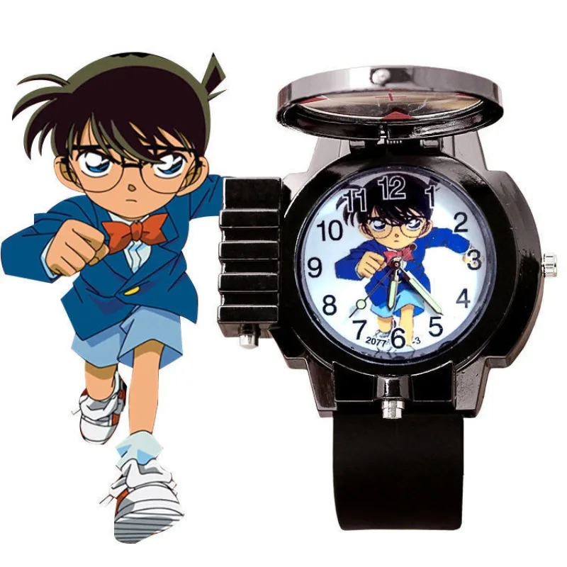 

Hot Anime Detective and Conans Series Laser Watch Creativity Cartoon Role Cosplay Watch Props Supplies Boys Birthday Gifts