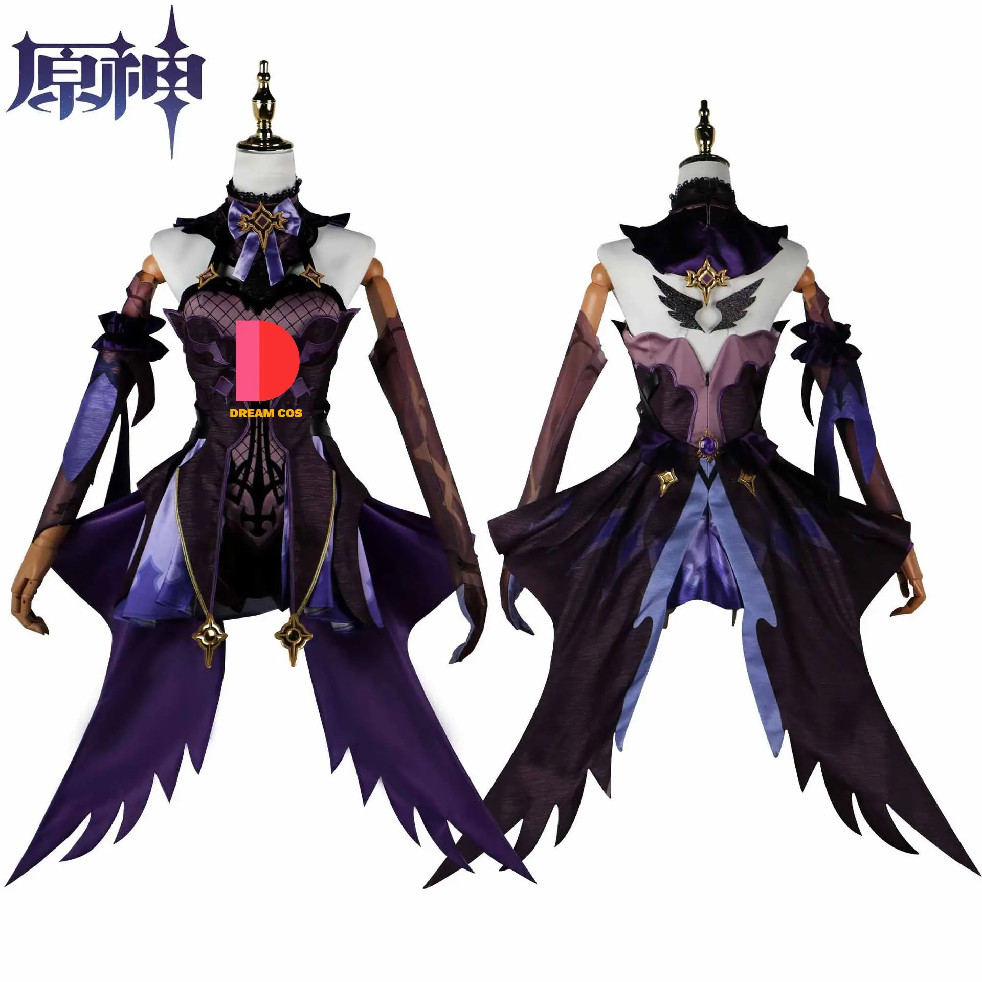 Genshin Impact fiscl Cosplay stile cinese Anime Halloween Costume Sexy elegante gioco uniforme giochi di ruolo abiti vendita calda