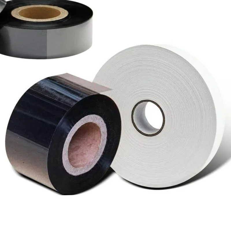 高温耐性のある水洗い可能な樹脂カーボンリボン衣料品ラベル、黒色印刷の衣類用サイズラベル