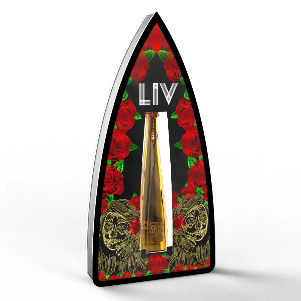 Custom venue branding DON JULIO 1942 TEQUILA BOTTLE PRESENTER GLORIFIER VIP SERVICE DISPLAY for party nightclubs bars lounges