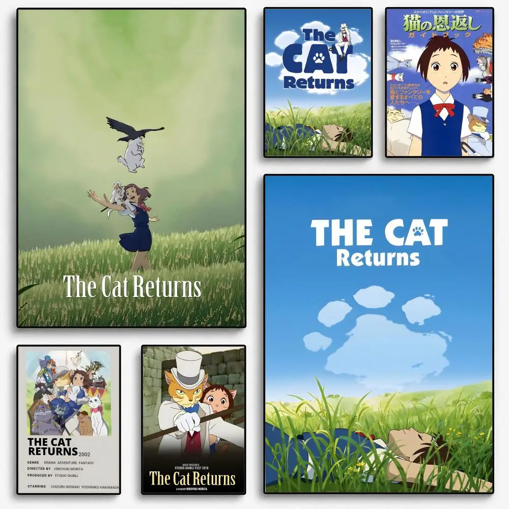 The Cat Returns anime Poster Room Home Decoration Interior Wall Art Printing Garage Posters Gift