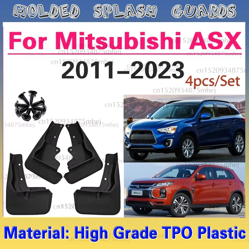 

FOR Mitsubishi ASX 2020 2021 2022 2023 Mudguard Fender Mud Flap Guards Splash Mudflaps Car Accessories Front Rear 4pcs