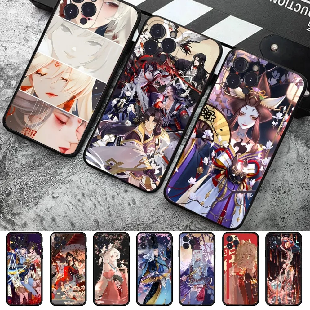 Onmyoji game Phone Case For iPhone 15 6 7 8 Plus 11 12 13 14 Pro SE 2020 MAX Mini X XS XR Back Funda Cover