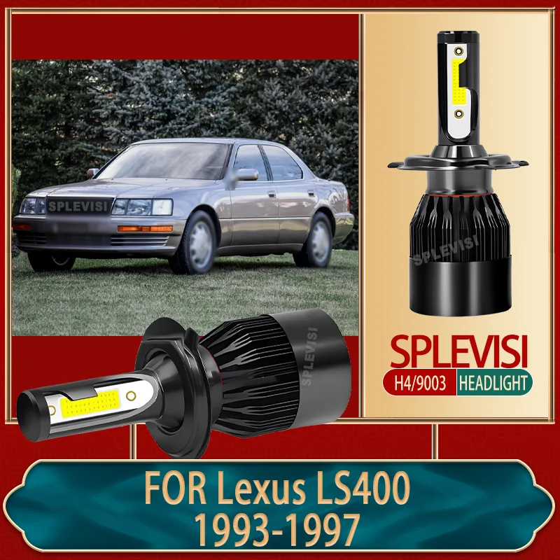 

Durable Black Aluminum LED Headlights, Engineered for Endurance 60W 6000LM H4/9003 For Lexus LS400 1993 1994 1995 1996 1997