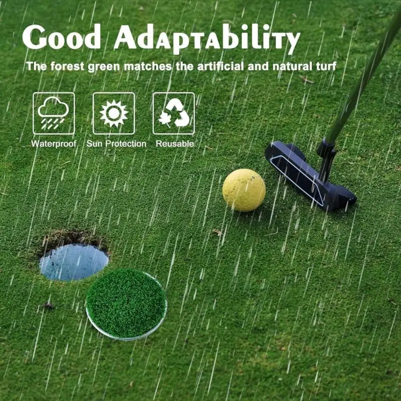 U2JB Golf Green Cup Cover and Putting Cup Set for Backyard and Carpet Practice Use
