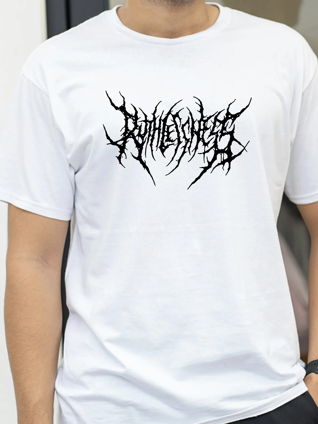 

men Women Atrocity Print Graphic T-shirts Fashion Gothic Retro Casual Loose T Shirt designer Harajuku clothing