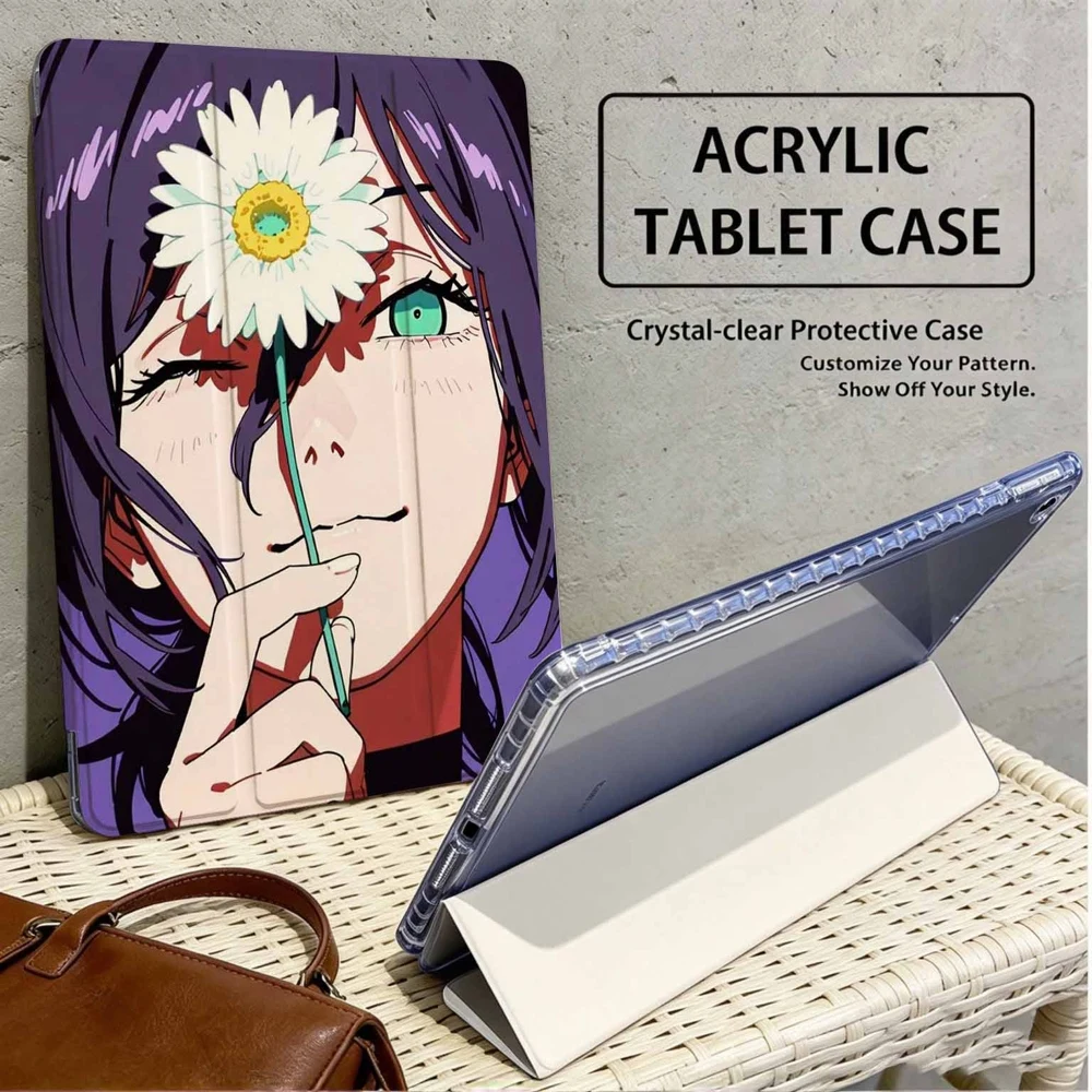 Chainsaw Man Reze For iPad Pro 11 12.9 13 A16 M2 M4 M3 M5 9.7 10.2 5/6/7/8/9/10/11th Mini Air 3 4 5 6 Tablet Case