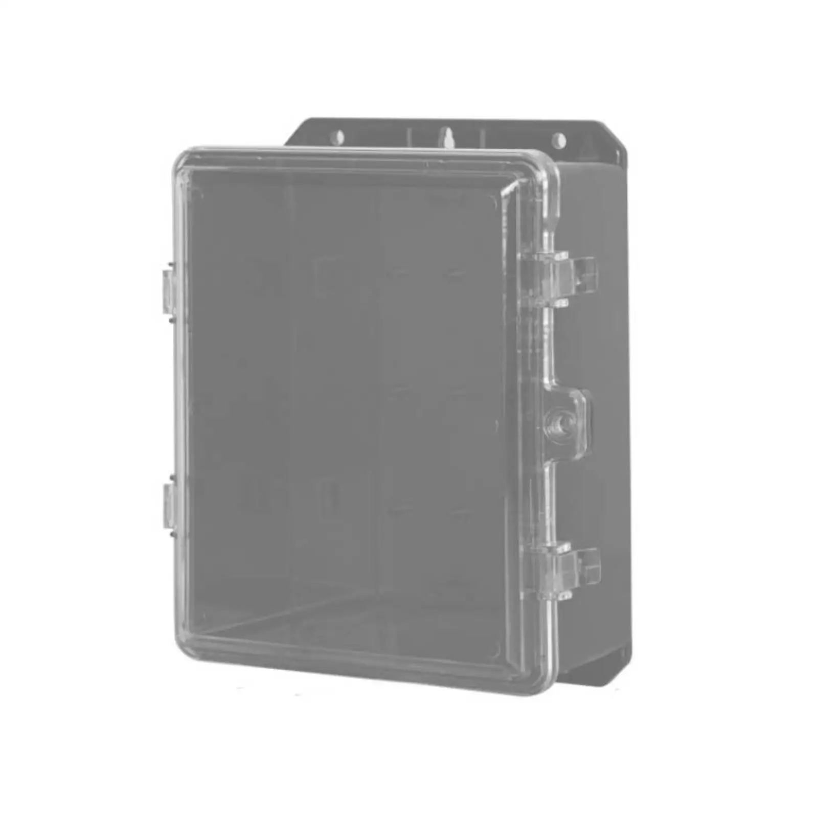 Transparent Waterproof Electric Box for Outdoor Use with Mounting Holes and Cable Entry Enclosure