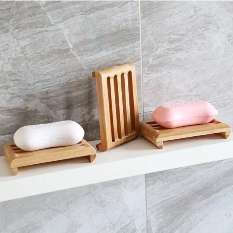

2 шт. однослойная дренажная деревянная коробка для мыла, бамбуковая коробка для мыла, японская стойка для мыла, ванная комната, семейный отель, коробка для мыла для ванной комнаты