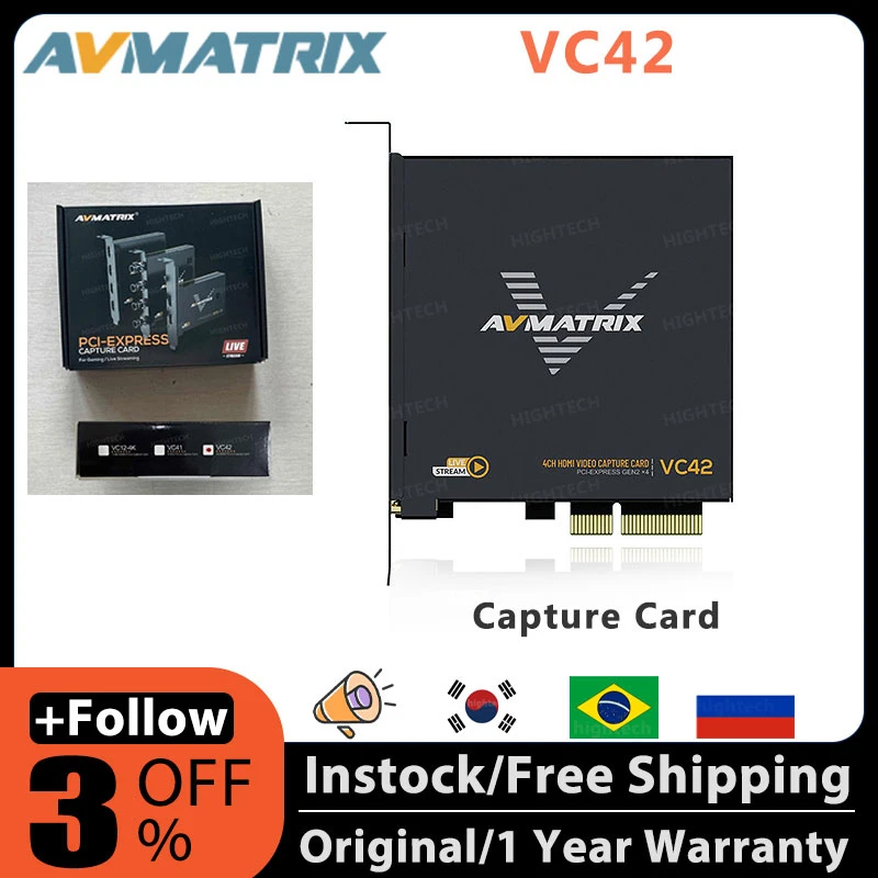 مُستَخدَم AVMATRIX VC42 بطاقة التقاط PCIe بـ 4 منافذ HDMI: تقييم شامل لأداء عالي الدقة وتأخير منخفض