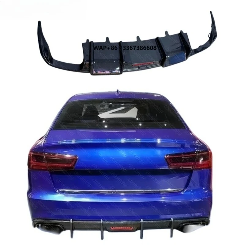 

High Quality Carbon Fiber Rear S-Line Diffuser with Light