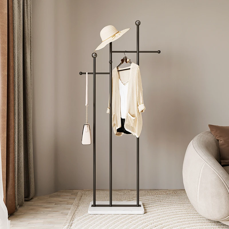 

Light luxury hanger floor-to-ceiling home bedroom living room entrance vertical coat rack hotel homestay creative drying rack