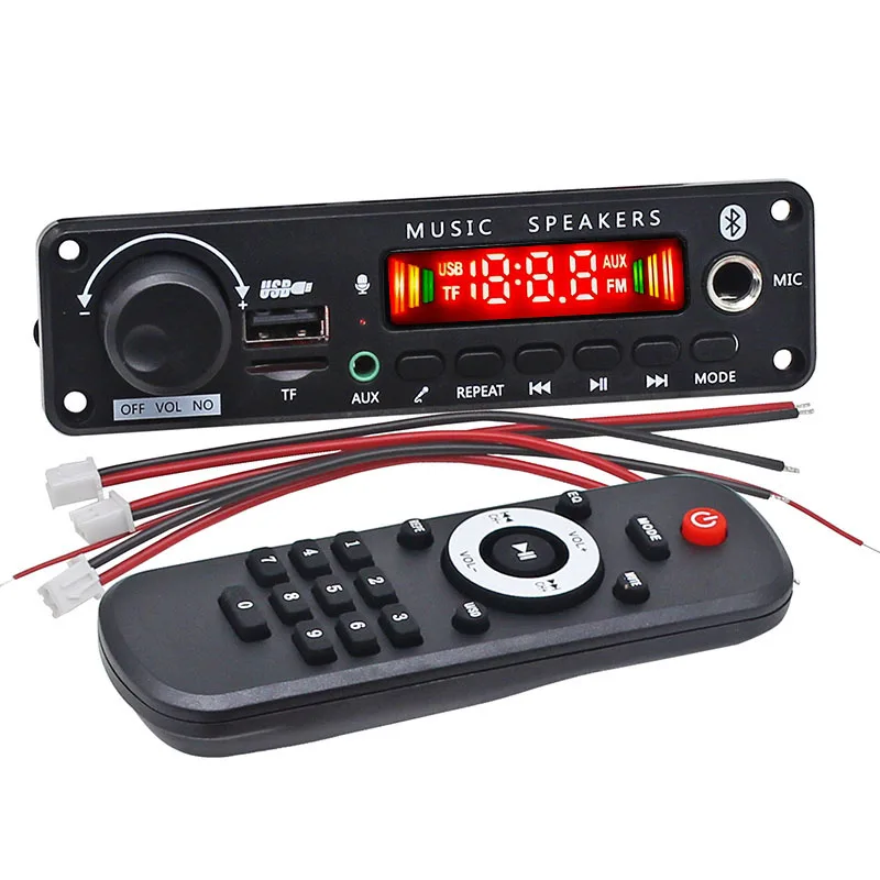 Powerful Dual Channel Decoder Amp Board for Karaoke 2*60W Car Bluetooth Lossless Audio