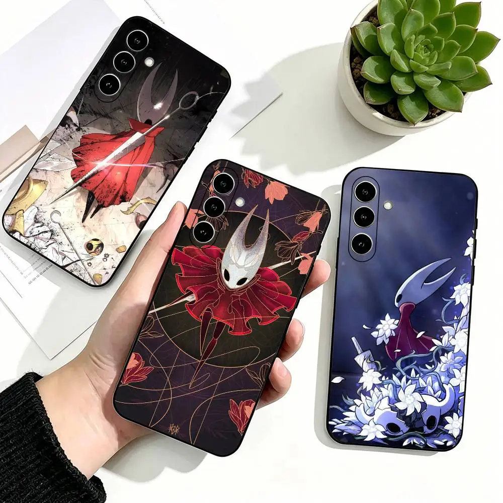 Stylish Hollow Knight Game Cool Phone Case For Samsung Galaxy A73,A72,A71,A70,A53,A52,A51,Soft Silicone Black Cover