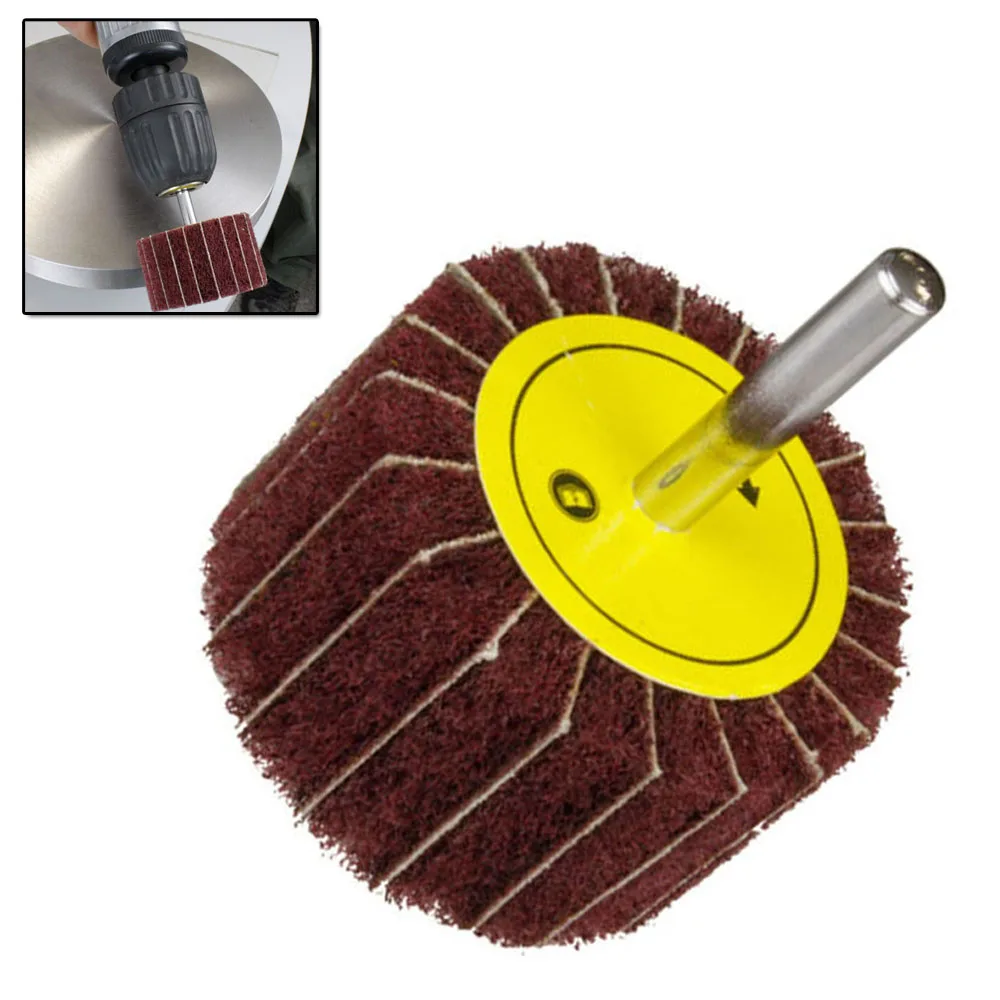 

Non-Woven Sanding wheel 50mm Fan Belt Fleece Grinding Loop Metalworking Polishing Wheel Abrasive CNC Replacement