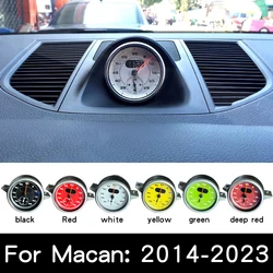 Car stopwatch compass clock instrument panel console cover for Porsche Macan 2014-2023 interior modification parts